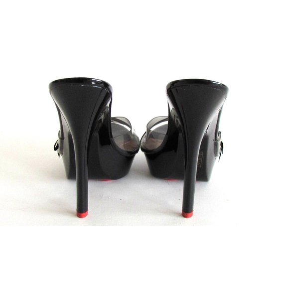 Fiorucci Black Heels with Silver Star Detail - Picture 12 of 13